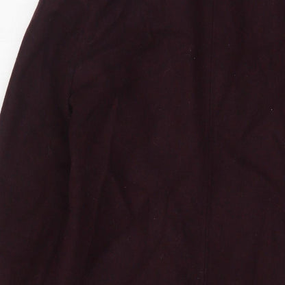 Collection Womens Purple Overcoat Coat Size 8 Button