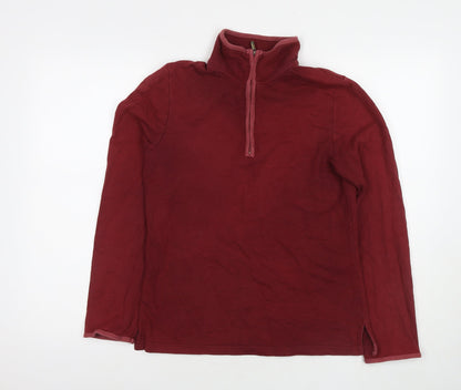 Hawkshead Womens Red Cotton Pullover Sweatshirt Size 10 Pullover
