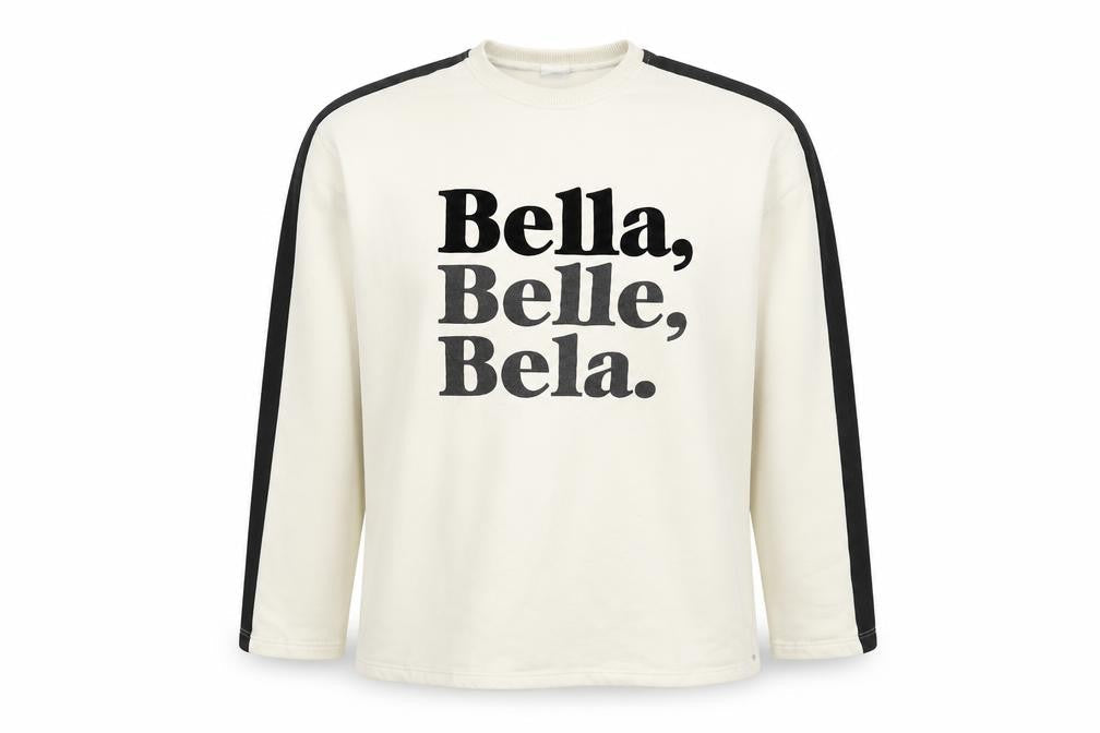 Zara Girls Ivory Cotton Pullover Sweatshirt Size 13-14 Years Pullover - Bella, Belle, Bela
