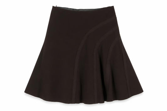 MK One Womens Brown Polyester A-Line Skirt Size 34 in Zip