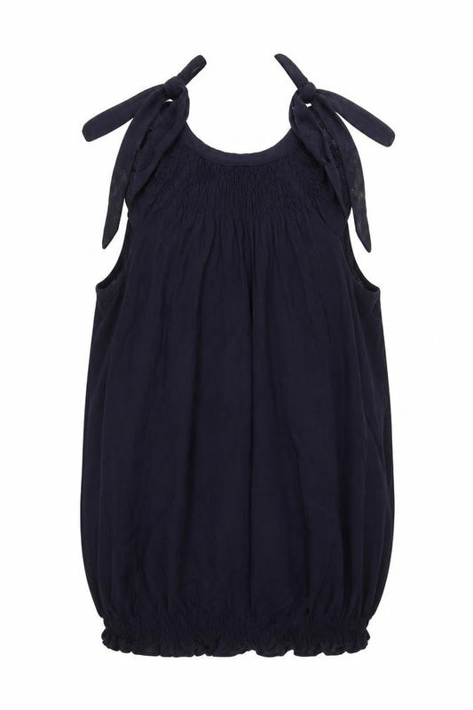 Topshop Womens Blue Viscose Tunic Tank Size 10 Round Neck