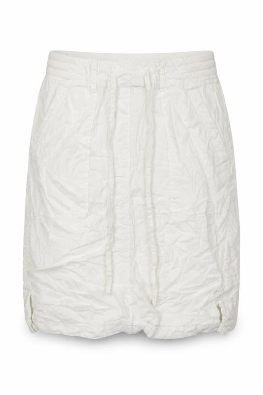 Marks & Spencerw Womens White Flax A-Line Skirt Size 8 - Elasticated Waist