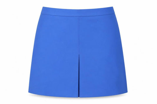 Marks & Spencer Womens Blue Polyester A-Line Skirt Size 20 Zip