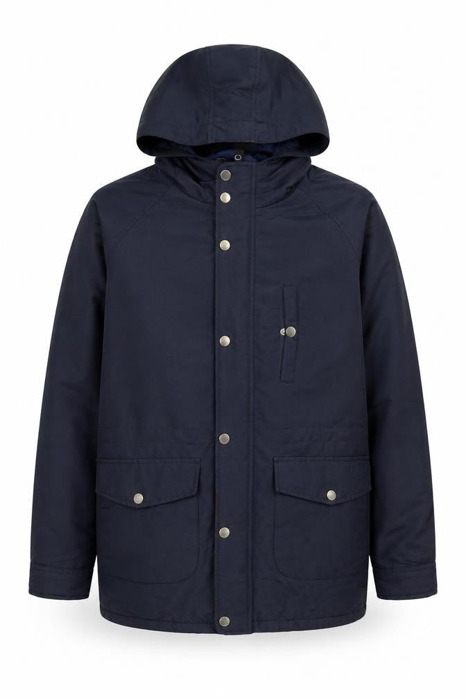 Topman Mens Blue Anorak Coat Size XS Zip