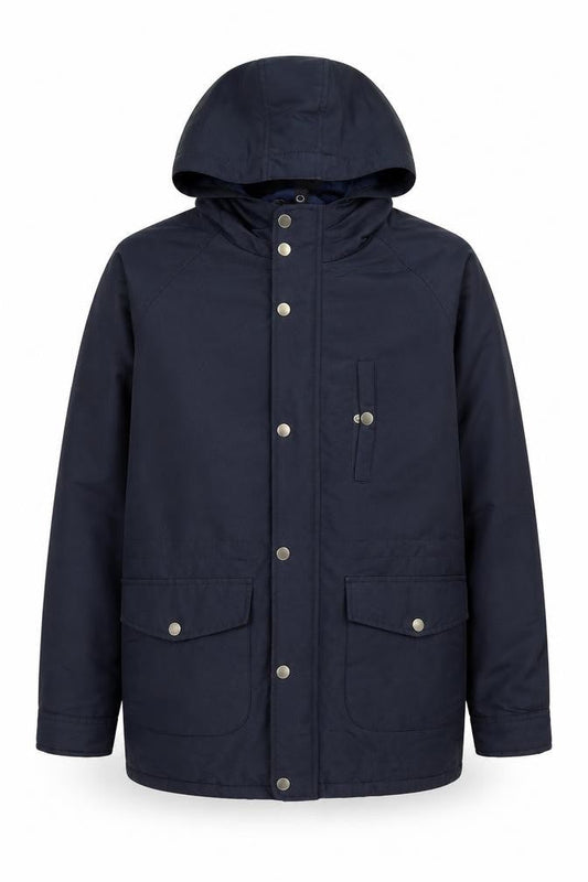 Topman Mens Blue Anorak Coat Size XS Zip