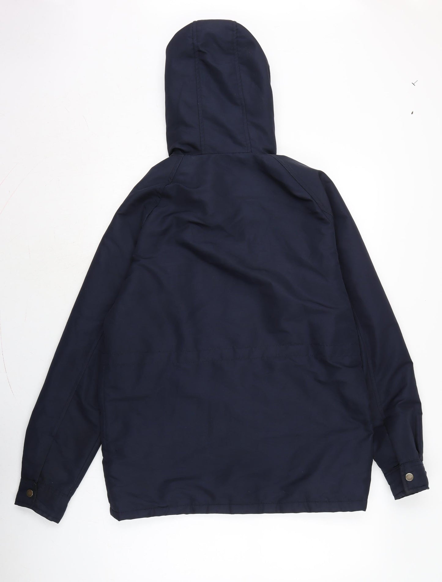 Topman Mens Blue Anorak Coat Size XS Zip