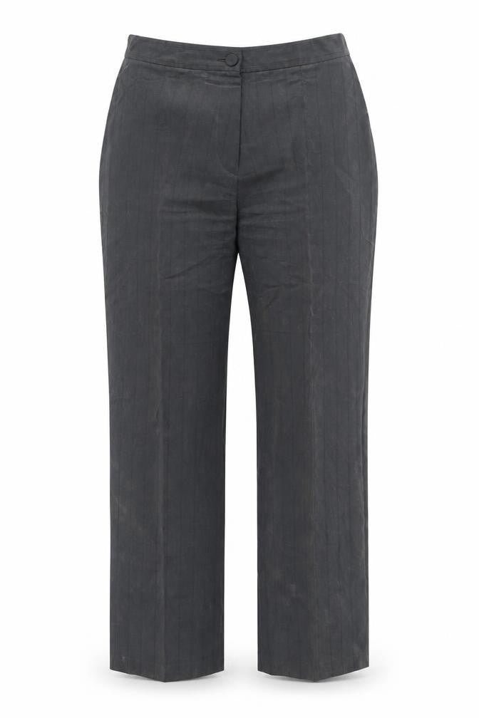 Unit 7 Womens Grey Polyester Trousers Size 12 L30 in Regular Zip