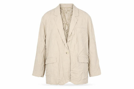 Zara Womens Beige Jacket Size L Button