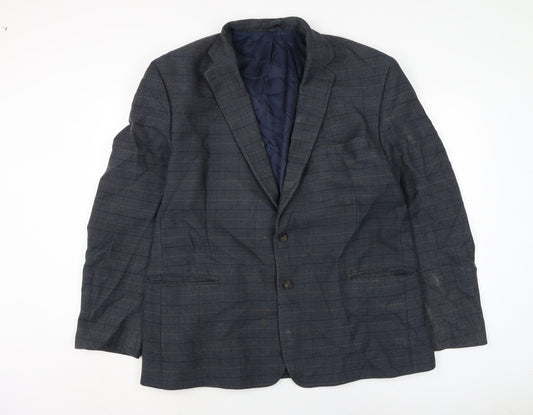 Marks and Spencer Mens Blue Jacket Size XL Button