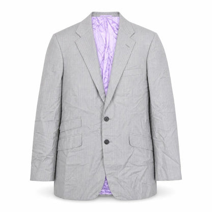 Gieves & Hawkes Mens Grey Jacket Size L Button