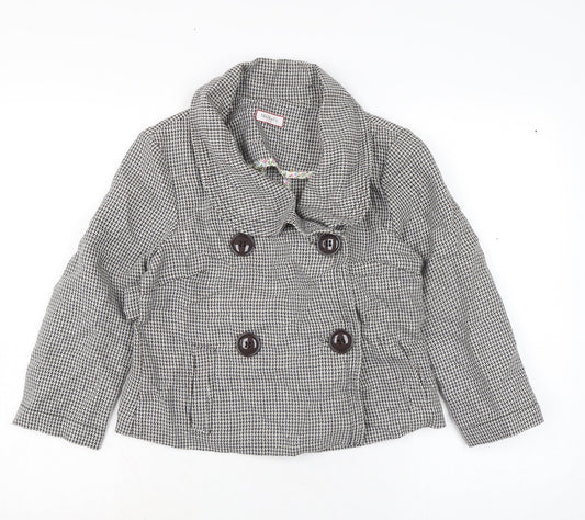 MAX&Co. Womens Grey Jacket Coatigan Size 10 Button