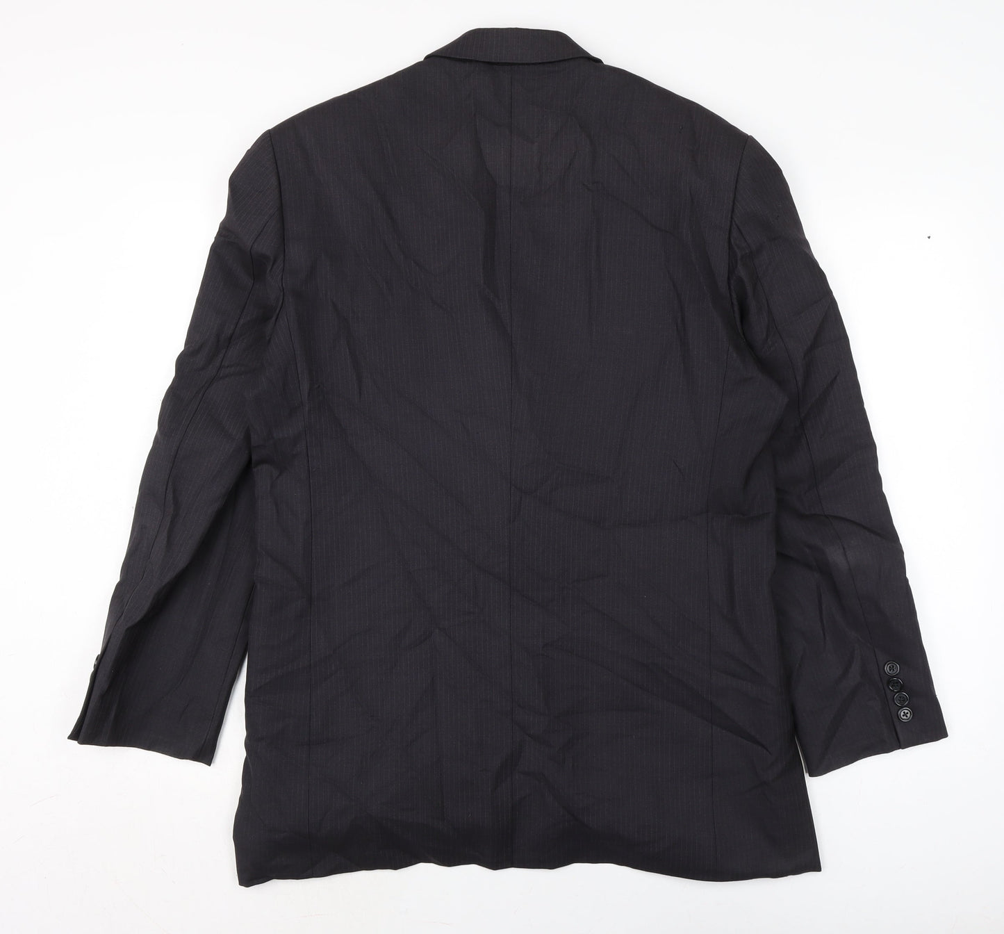 Dress for Success Mens Grey Jacket Size L Button