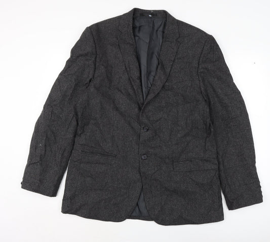 Taylor & Wright Mens Grey Jacket Size 44 Button