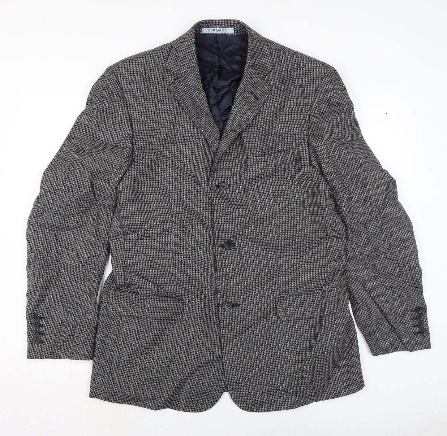 Osborne Mens Grey Jacket Size 40 Button