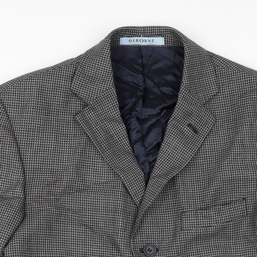 Osborne Mens Grey Jacket Size 40 Button
