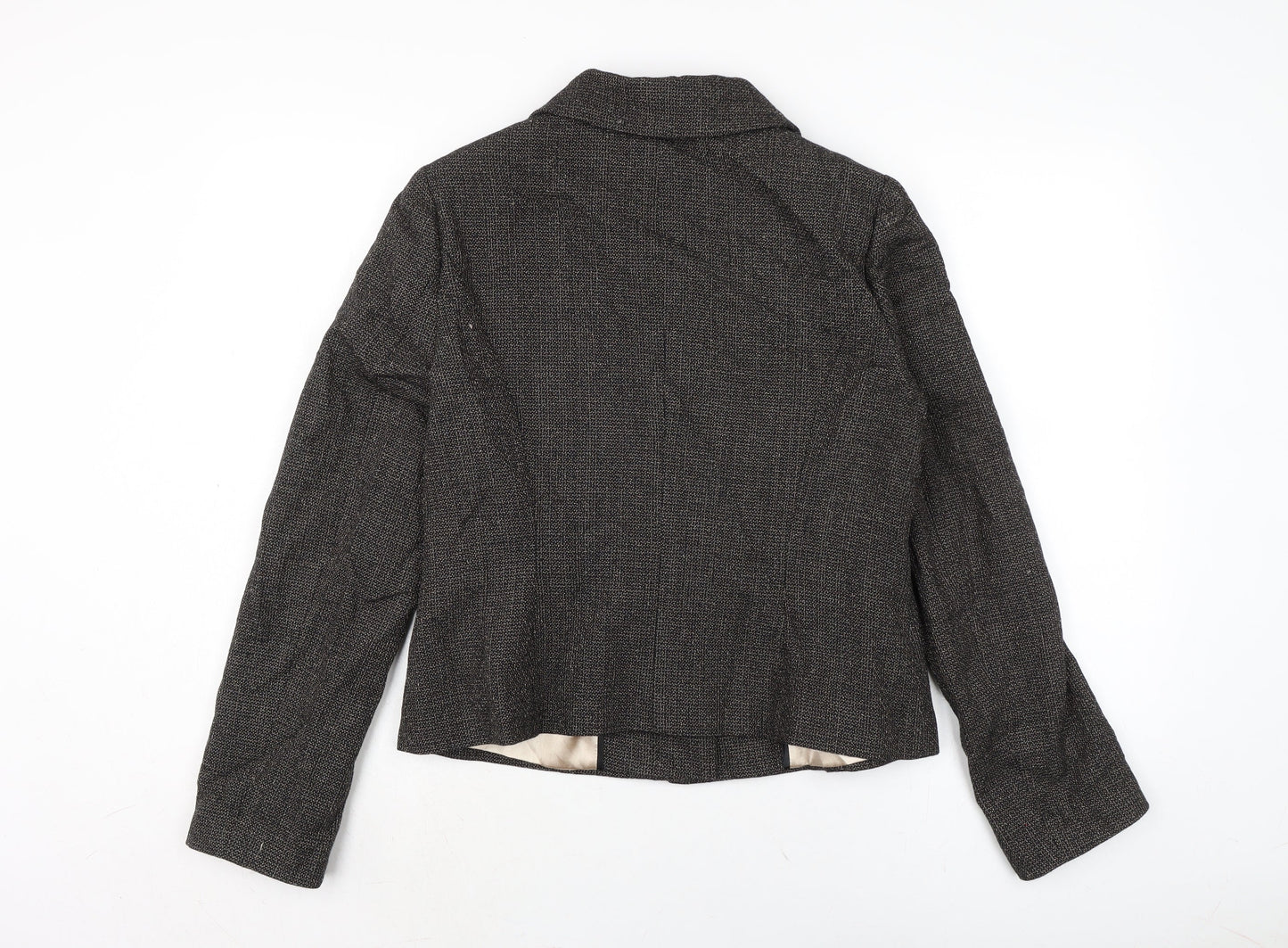 Planet Womens Brown Jacket Size 12 Button
