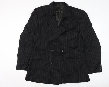 Osborne Mens Black Jacket Size 46 Button