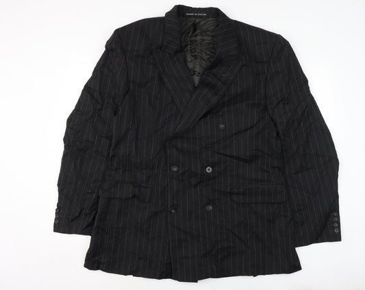 Osborne Mens Black Jacket Size 46 Button