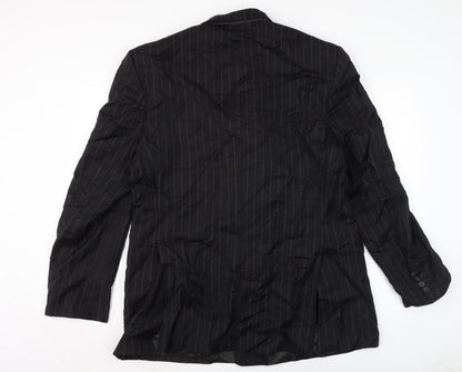 Osborne Mens Black Jacket Size 46 Button