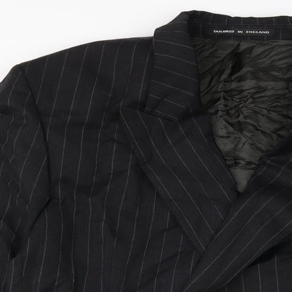 Osborne Mens Black Jacket Size 46 Button