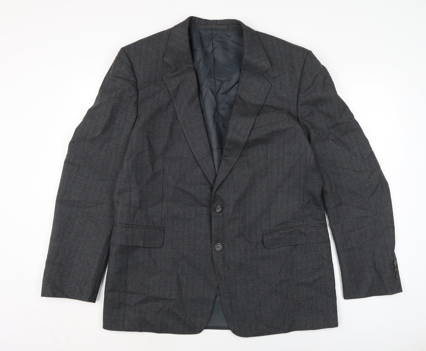 Greenwoods Mens Grey Jacket Size 44 Button