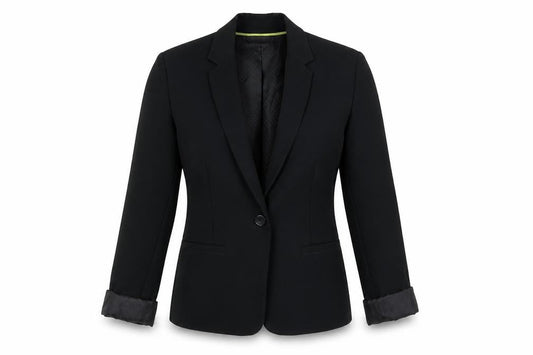 New Look Womens Black Jacket Size 6 Button