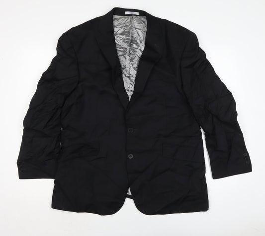 The Label Mens Black Jacket Size 44 Button