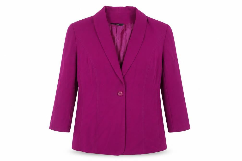 Hudson & Onslow Womens Purple Jacket Blazer Size 18 Button