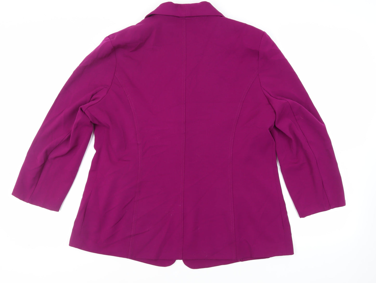 Hudson & Onslow Womens Purple Jacket Blazer Size 18 Button