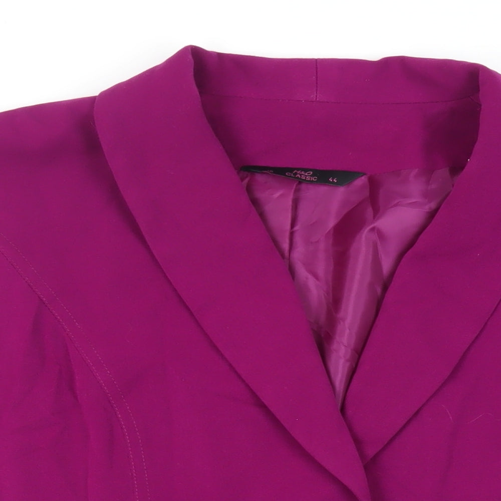 Hudson & Onslow Womens Purple Jacket Blazer Size 18 Button