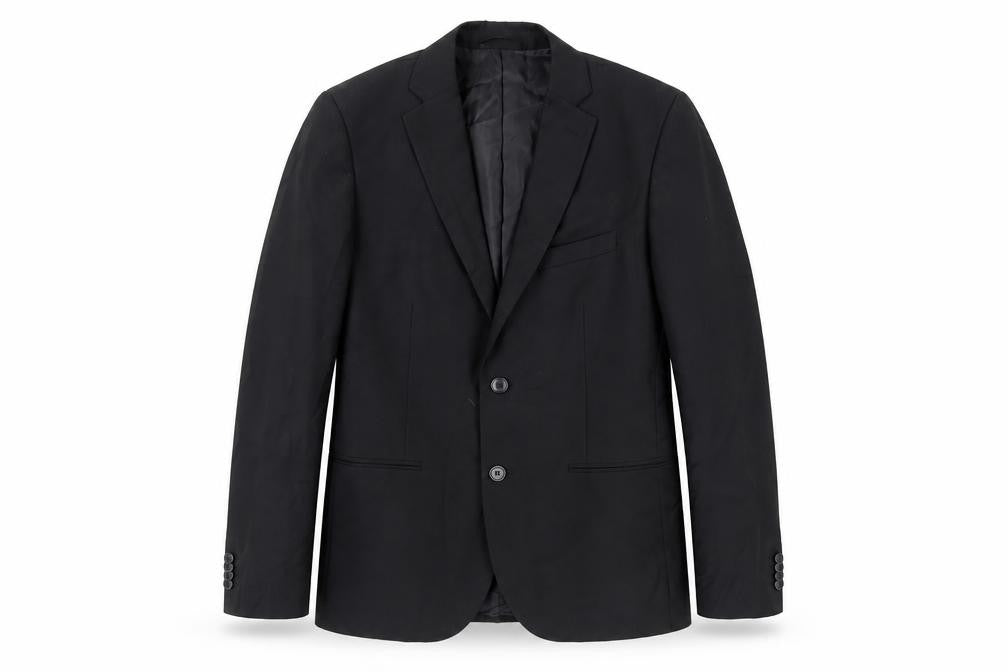 Doppelganger Mens Black Polyester Jacket Suit Jacket Size 36 Regular