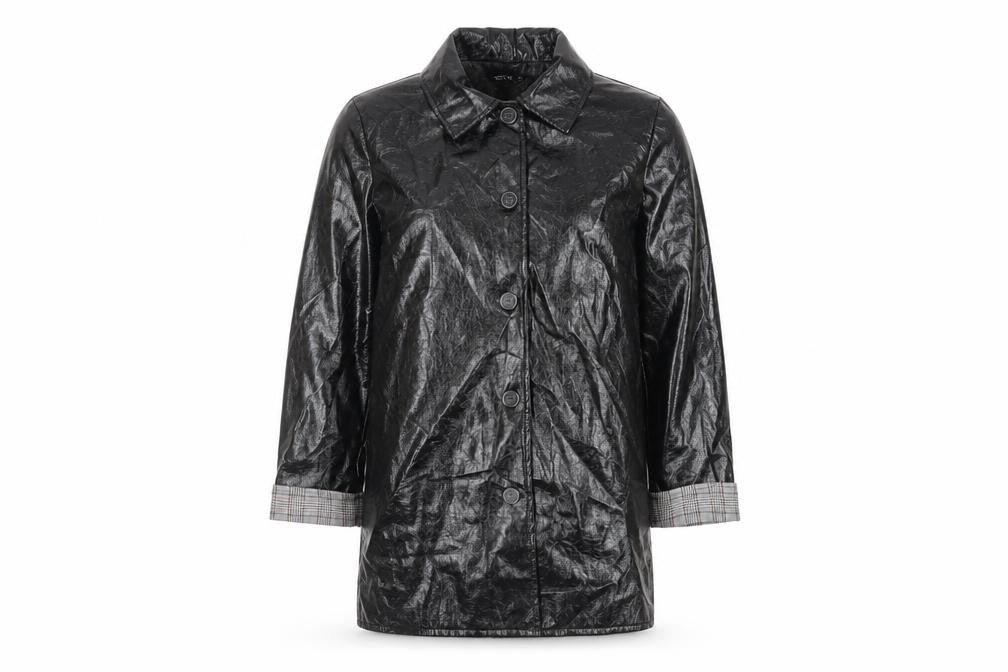 Nasty Gal Womens Black Overcoat Coat Size 10 Button