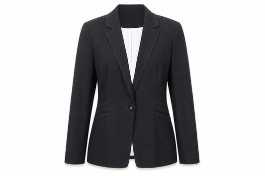 Marks & Spencer Womens Black Jacket Blazer Size 12 Button