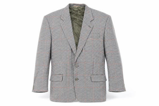 Skopes Mens Beige Check Polyester Jacket Blazer Size 42 Regular