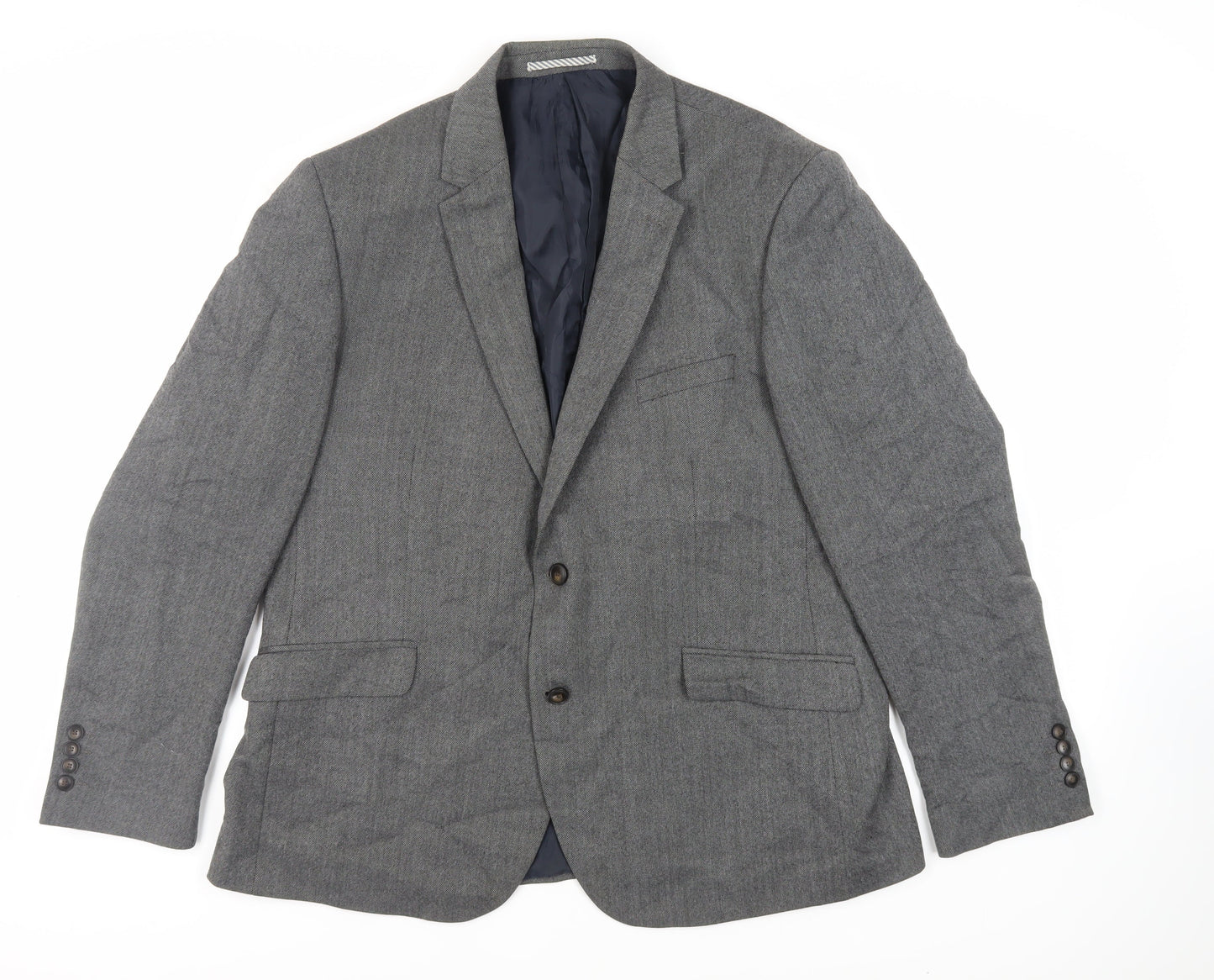 Marks and Spencer Mens Grey Wool Jacket Suit Jacket Size 46 Regular