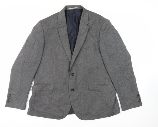 Marks and Spencer Mens Grey Wool Jacket Suit Jacket Size 46 Regular
