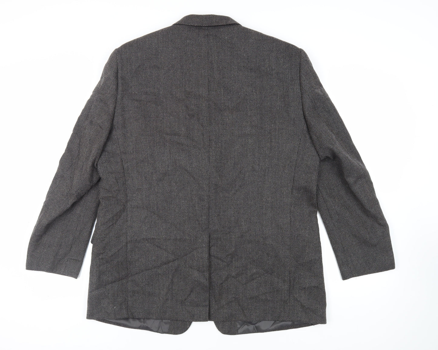 Marks and Spencer Mens Grey Wool Jacket Blazer Size 46 Regular