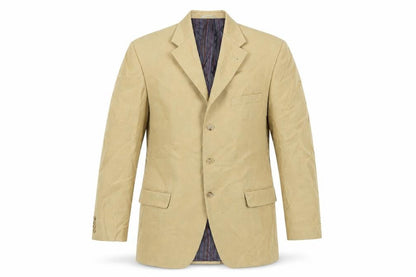 BARUTTI Mens Beige Cotton Jacket Blazer Size 42 Regular