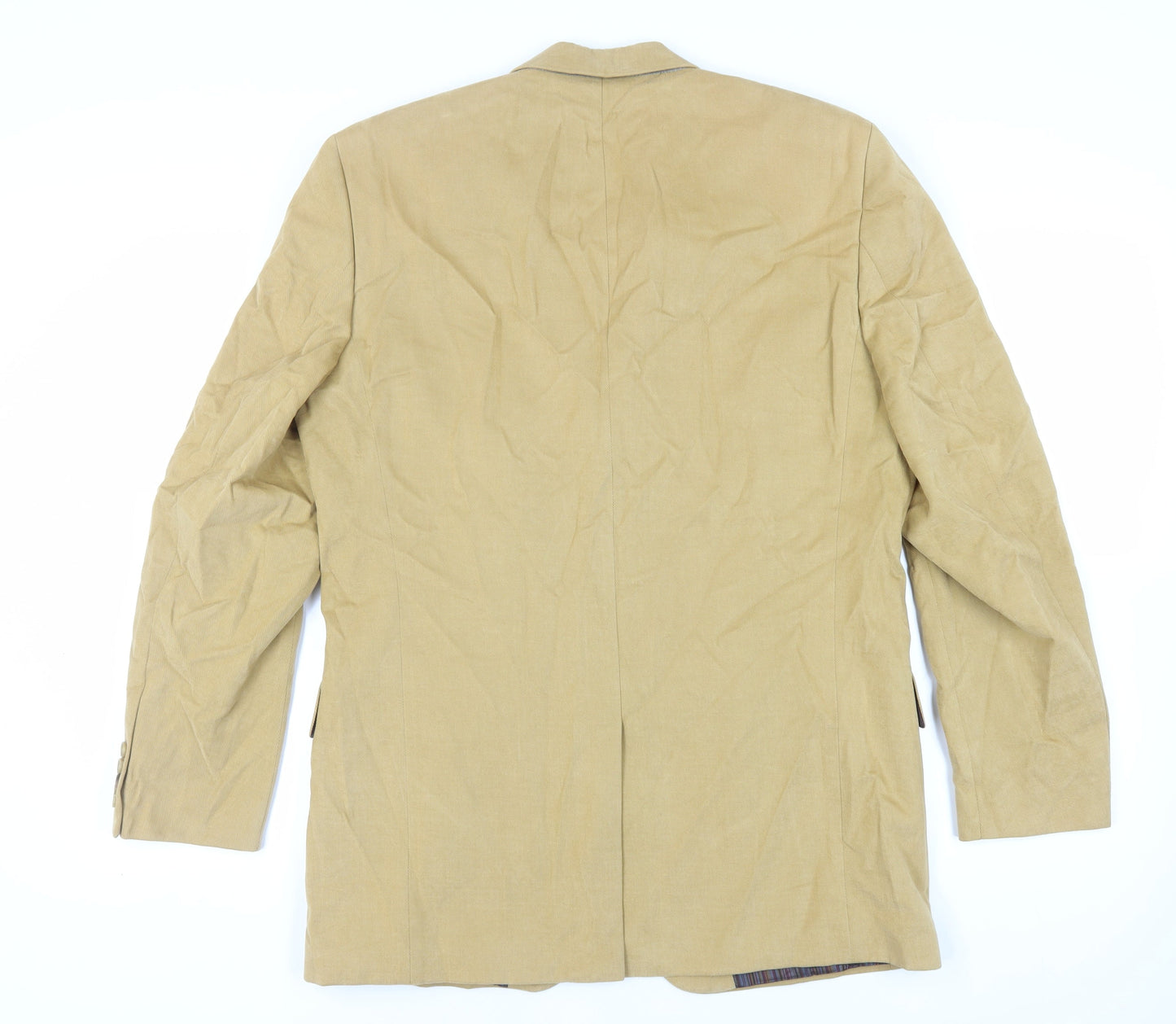 BARUTTI Mens Beige Cotton Jacket Blazer Size 42 Regular