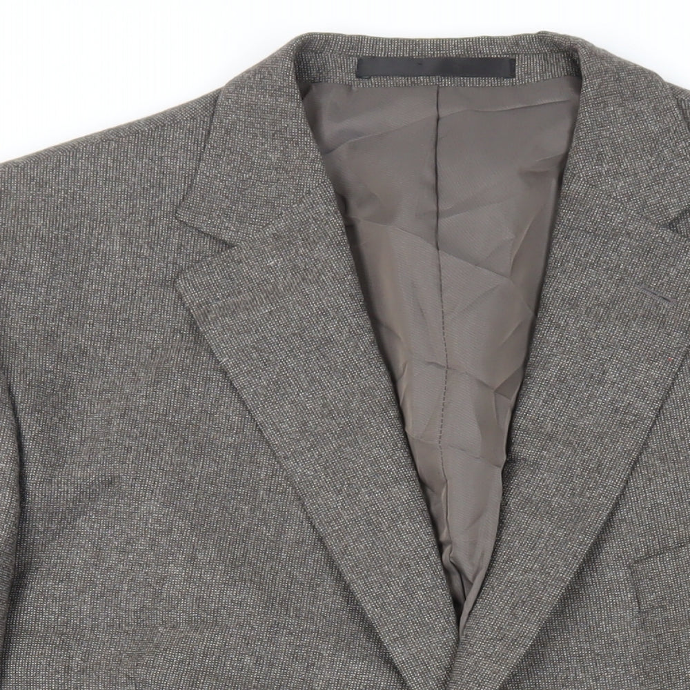 Marks and Spencer Mens Grey Wool Jacket Suit Jacket Size 48 Regular