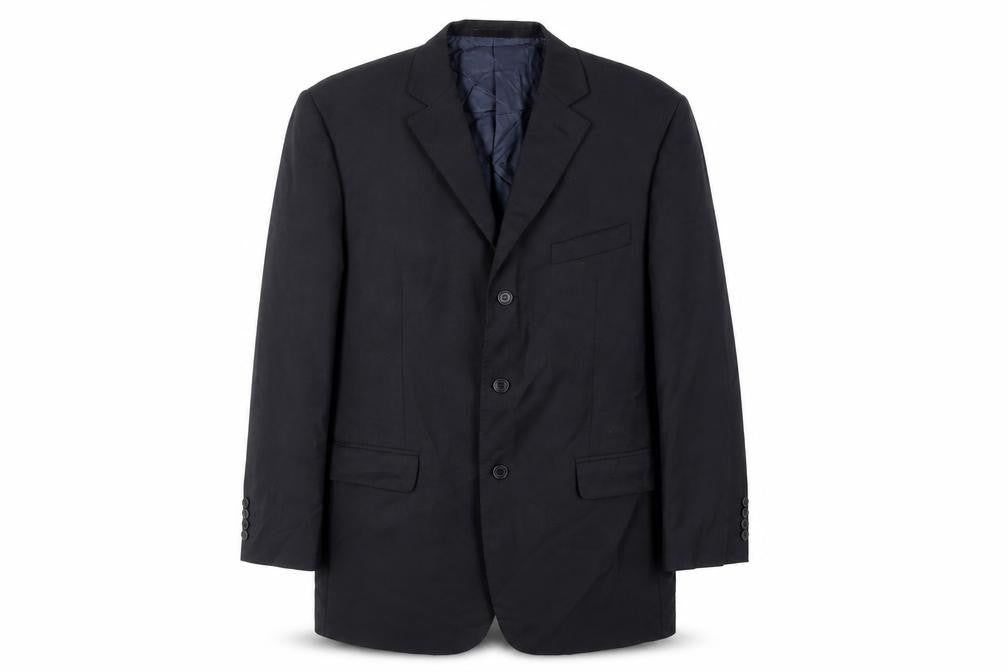 Marks & Spencer Mens Black Wool Jacket Suit Jacket Size 42 Regular