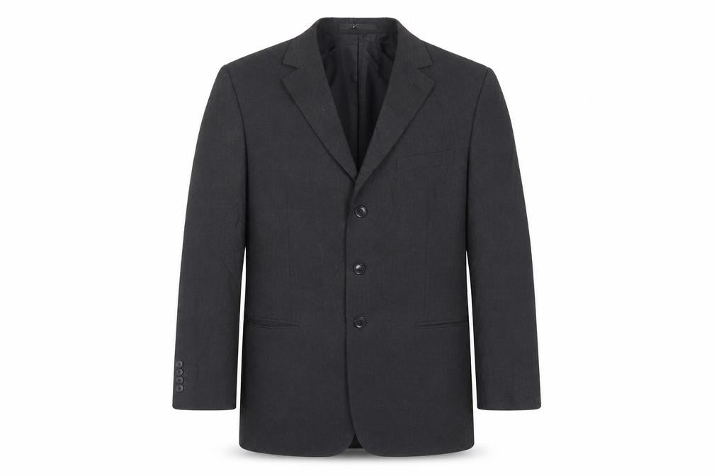 Marks & Spencer Mens Black Polyester Jacket Suit Jacket Size 42 Regular