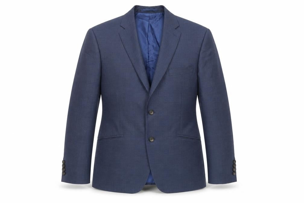Marks & Spencer Mens Blue Wool Jacket Suit Jacket Size 40 Regular