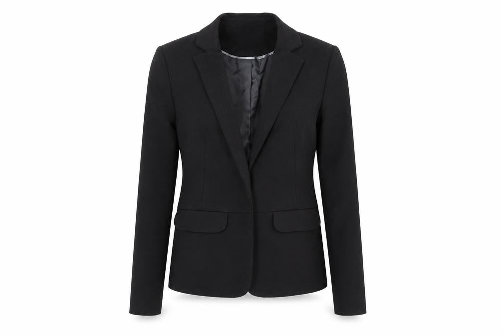 Miss Se Womens Black Jacket Blazer Size 8 - Open