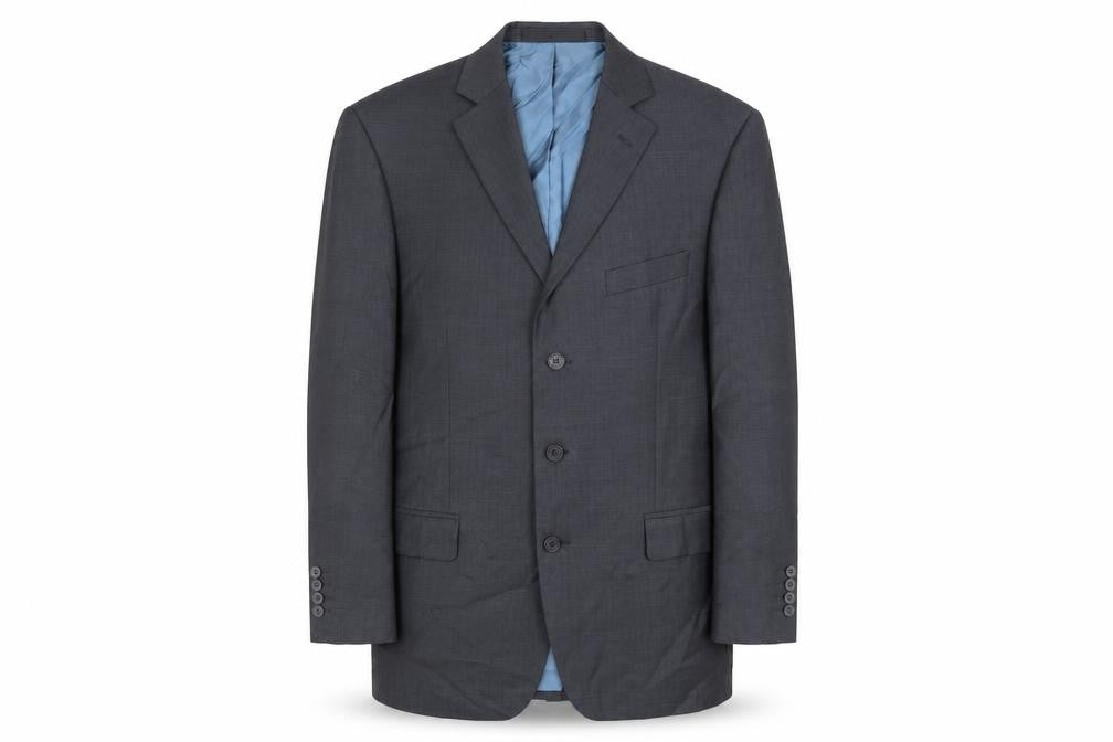 Marks & Spencer Mens Blue Wool Jacket Suit Jacket Size 42 Regular