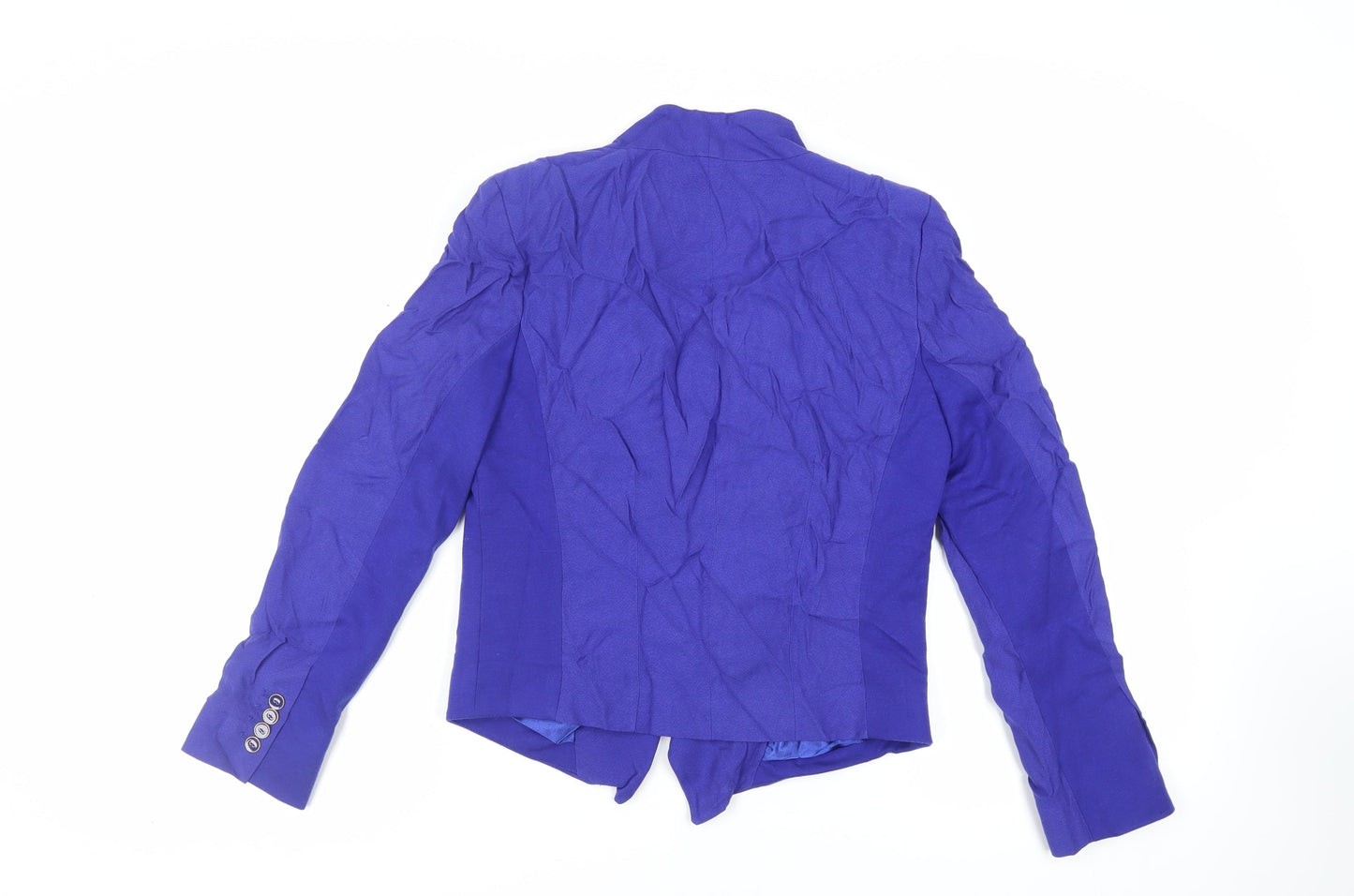 Per Una Womens Blue Jacket Blazer Size 12 - Open