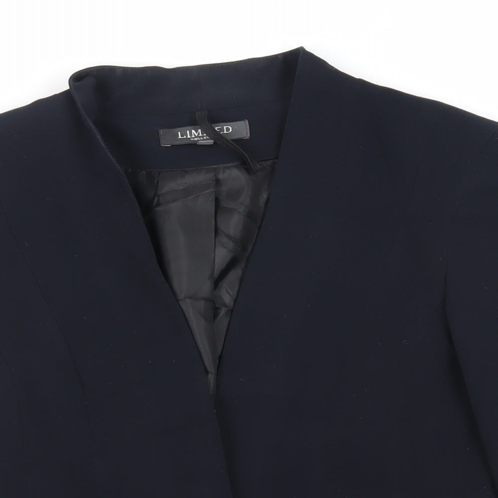 Limited Collection Womens Blue Jacket Blazer Size 10 - Open
