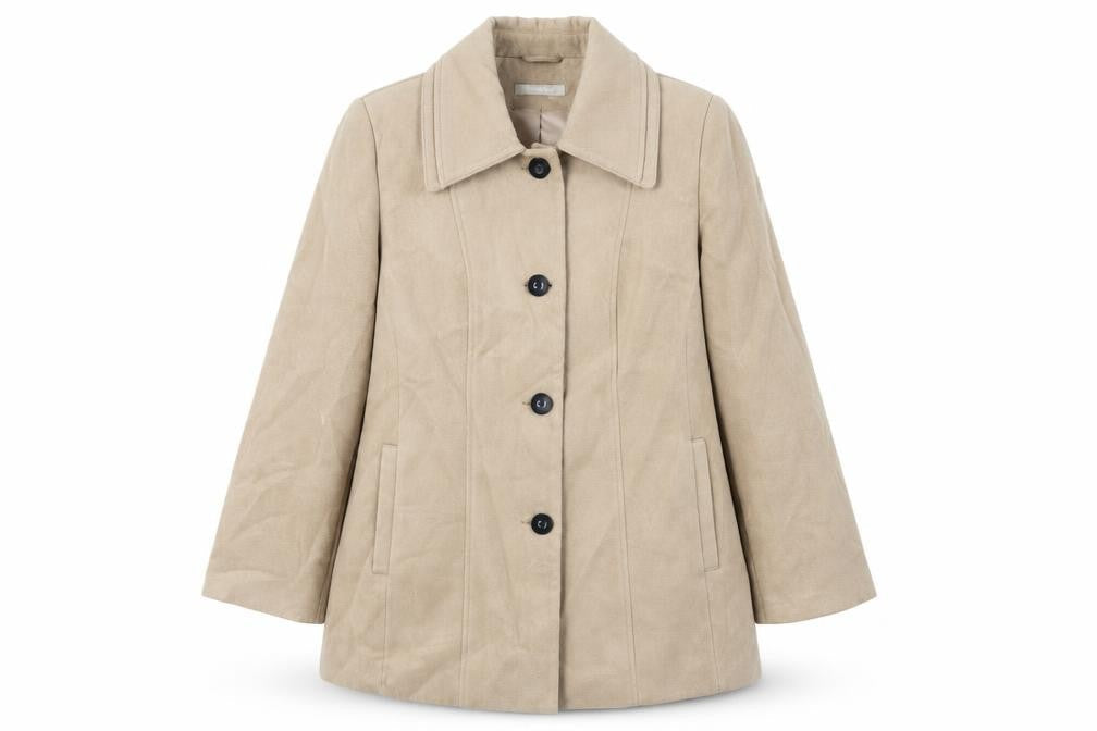 Anthology Womens Beige Jacket Size 20 Button