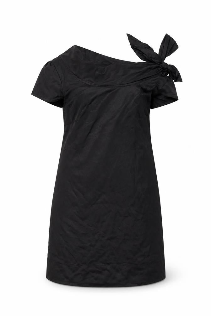 SOFT GREY Womens Black Polyester Shift Size 12 Boat Neck Pullover
