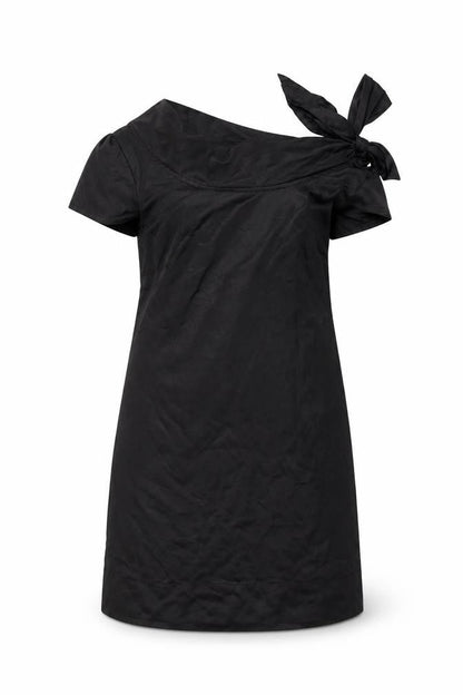 SOFT GREY Womens Black Polyester Shift Size 12 Boat Neck Pullover